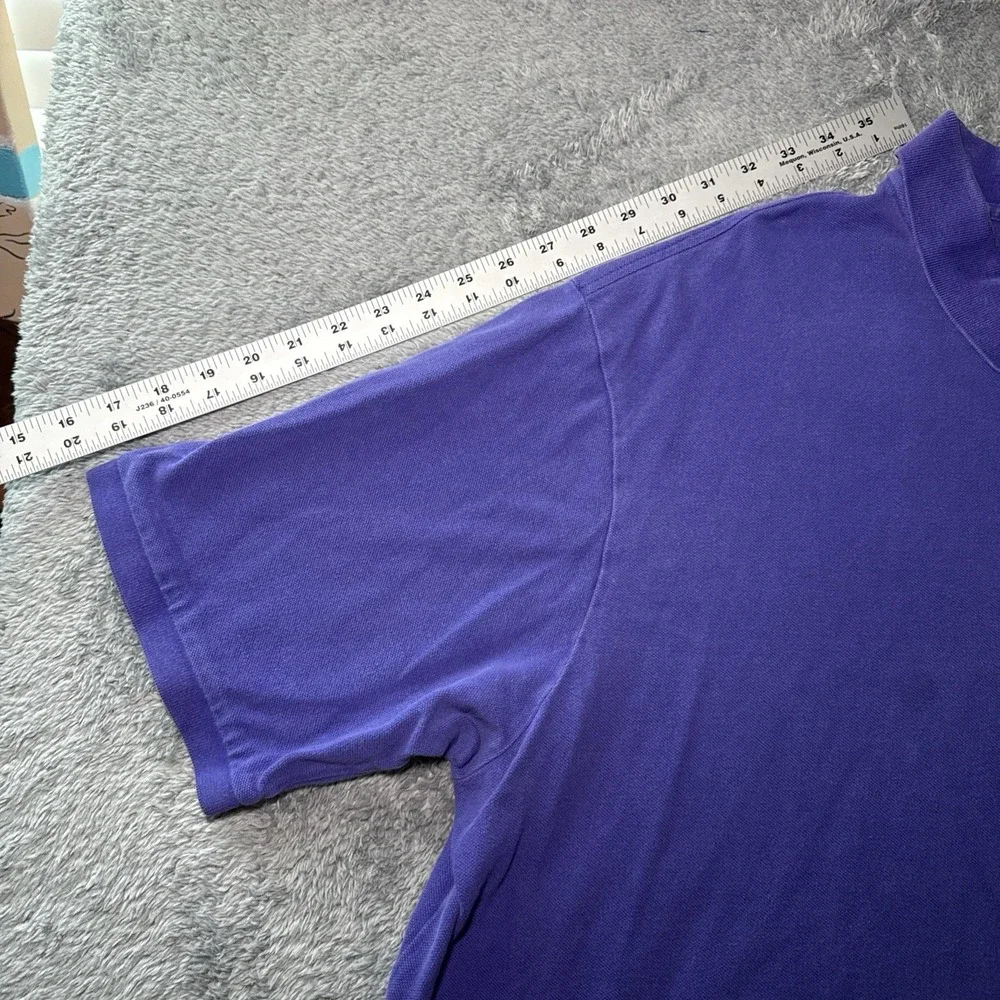 Polo Ralph Lauren Men's 3XLT Purple Short Sleeve Polo Shirt Green Pony